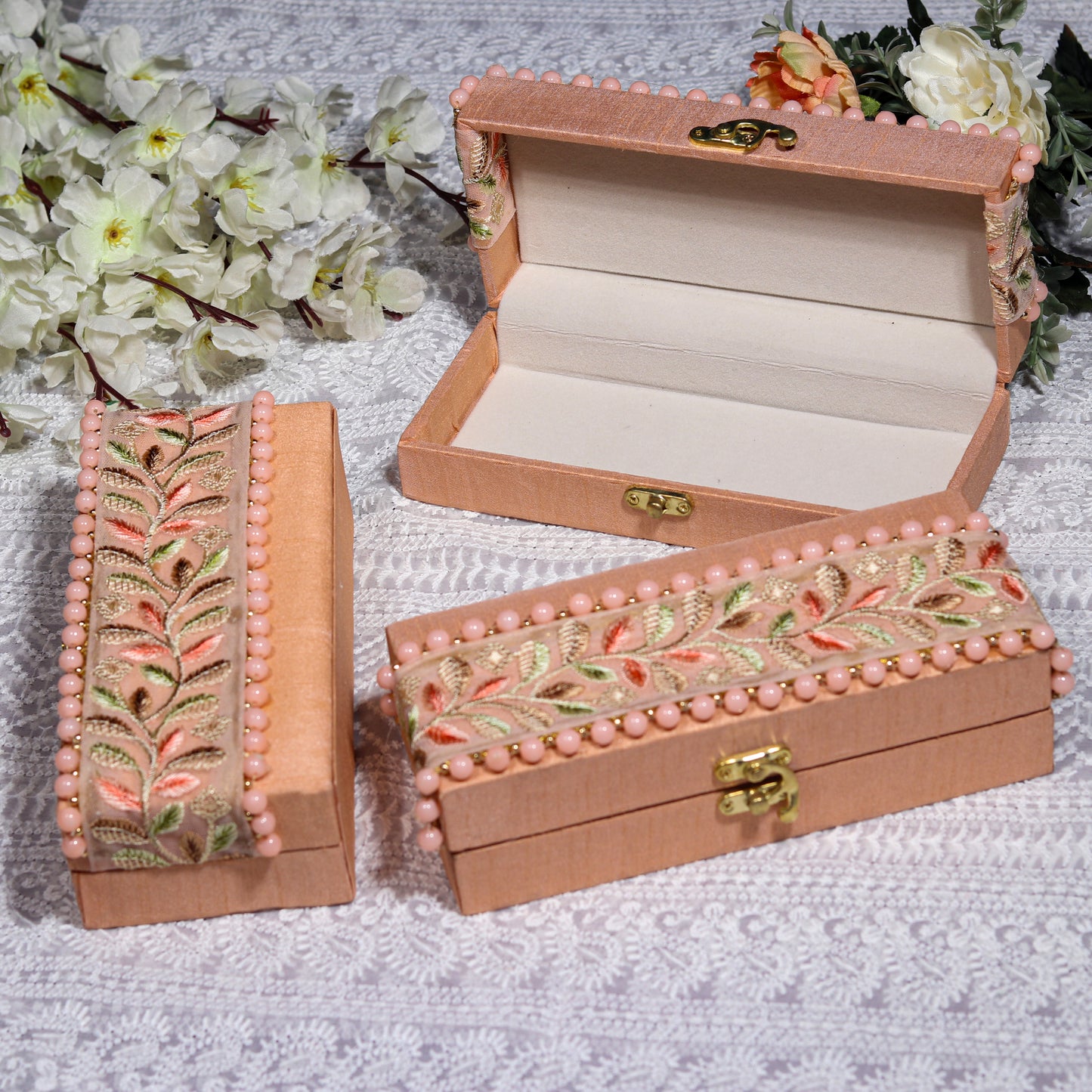 Hand Embroidered Gift Box