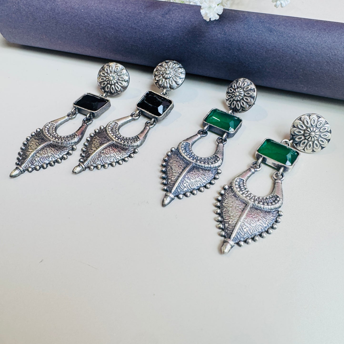 Kamya Oxidised Earrings