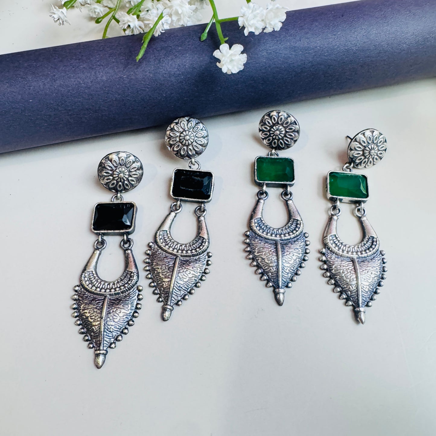 Kamya Oxidised Earrings