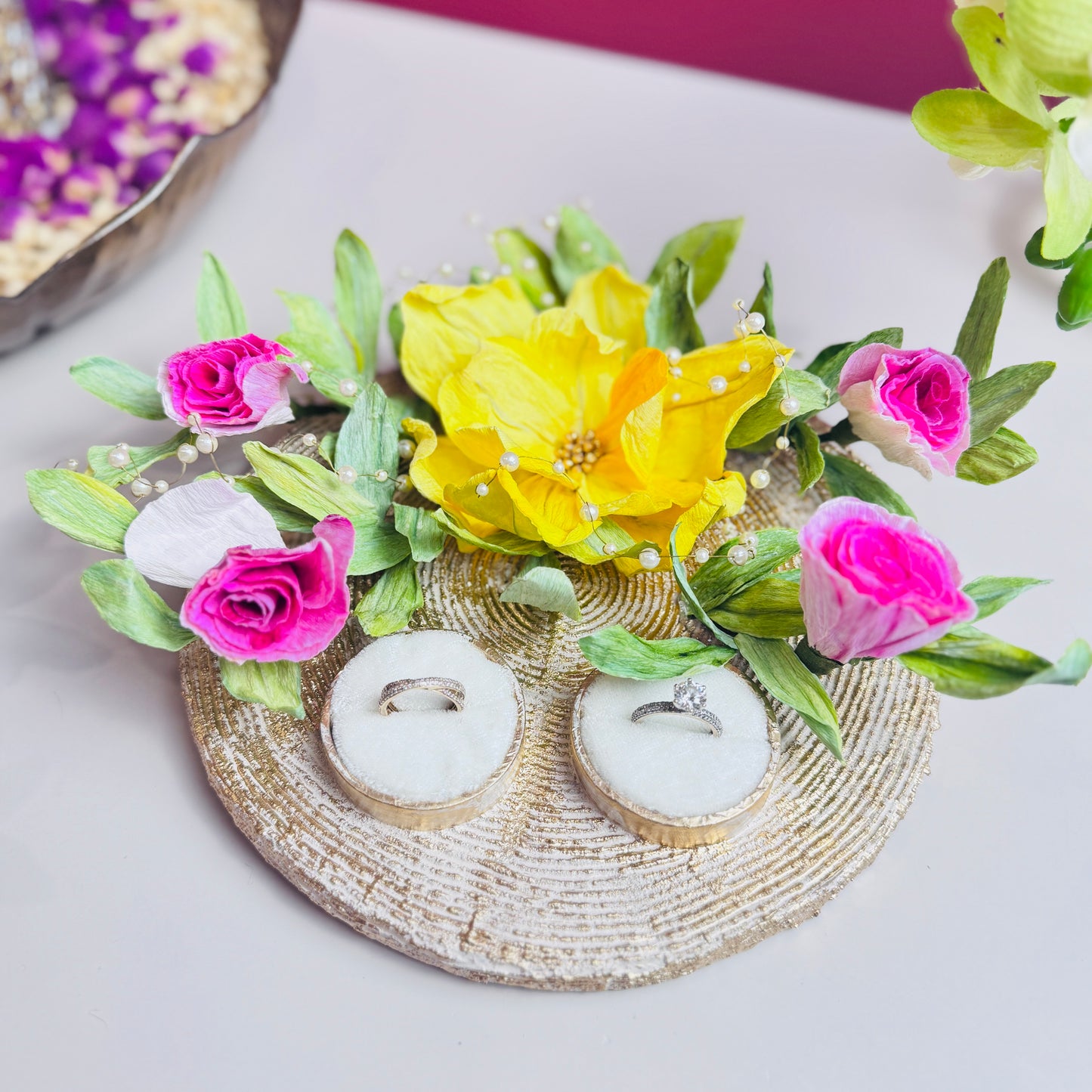 Couple Engagement Ring Platters