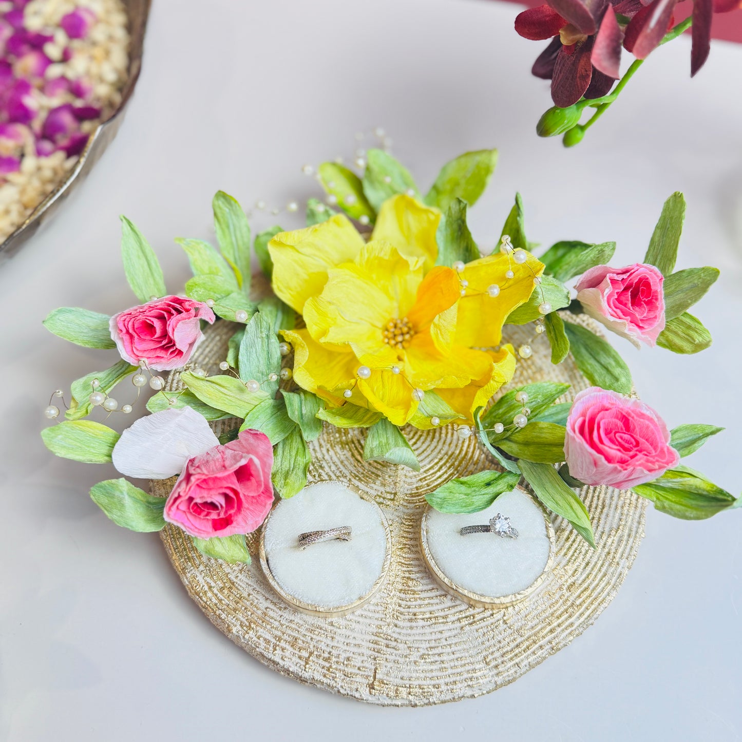 Couple Engagement Ring Platters