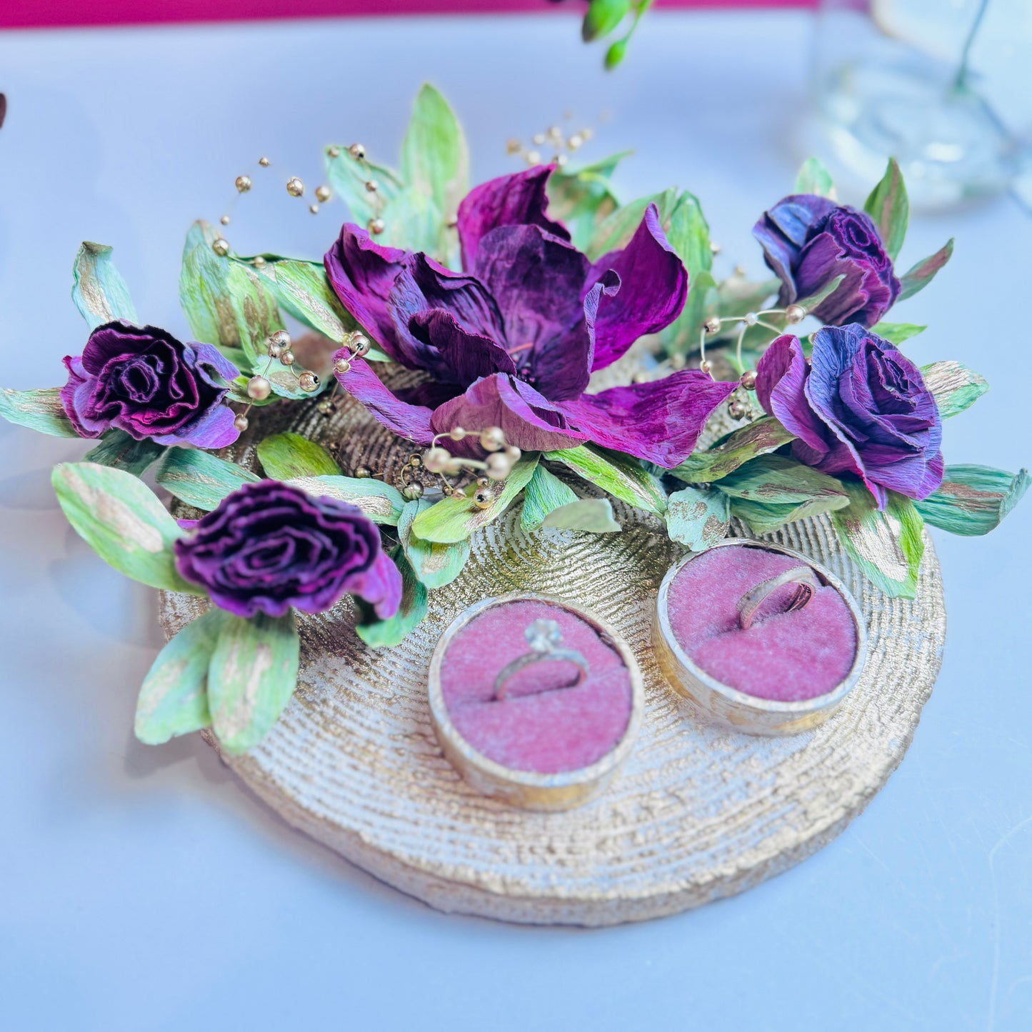 Couple Engagement Ring Platters