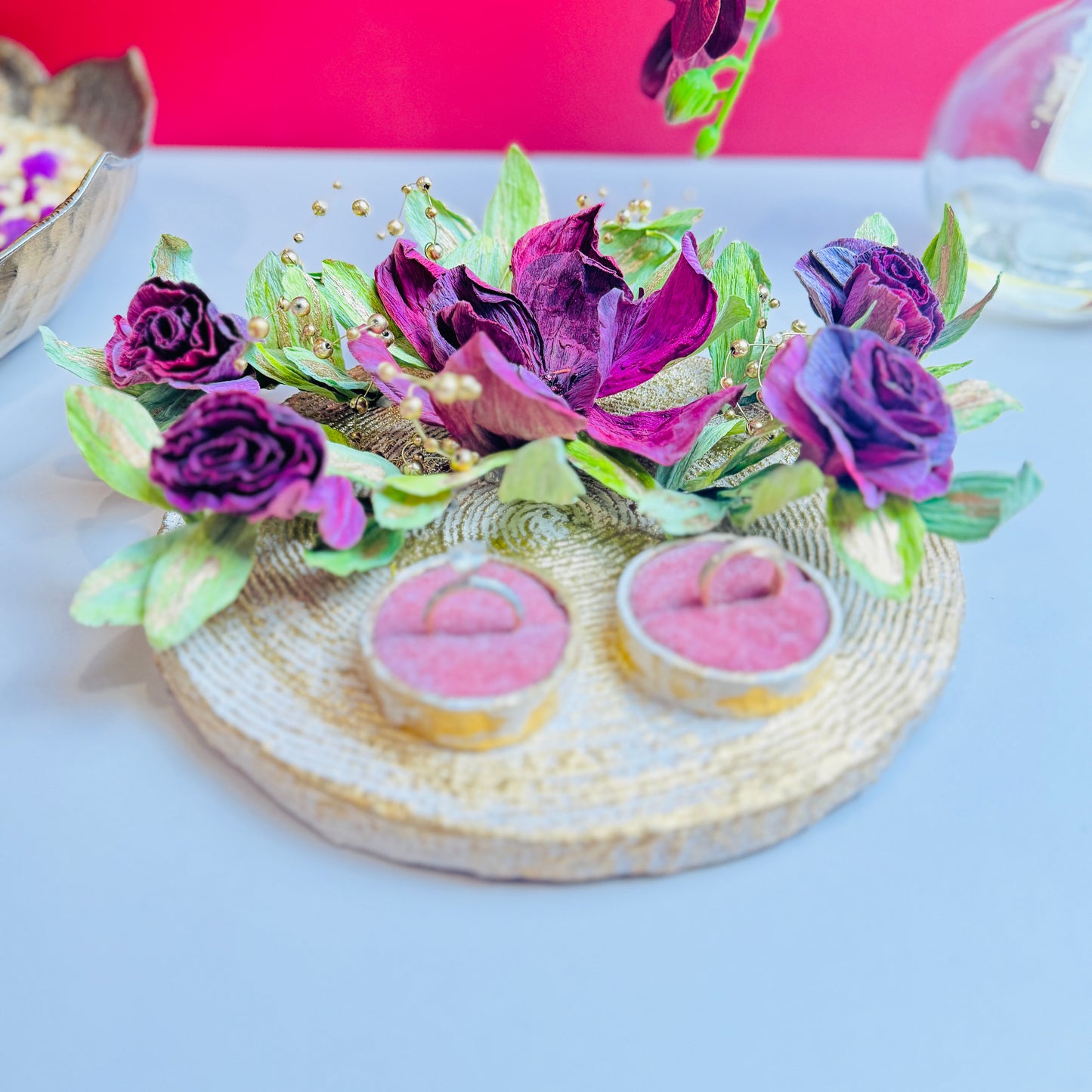 Couple Engagement Ring Platters