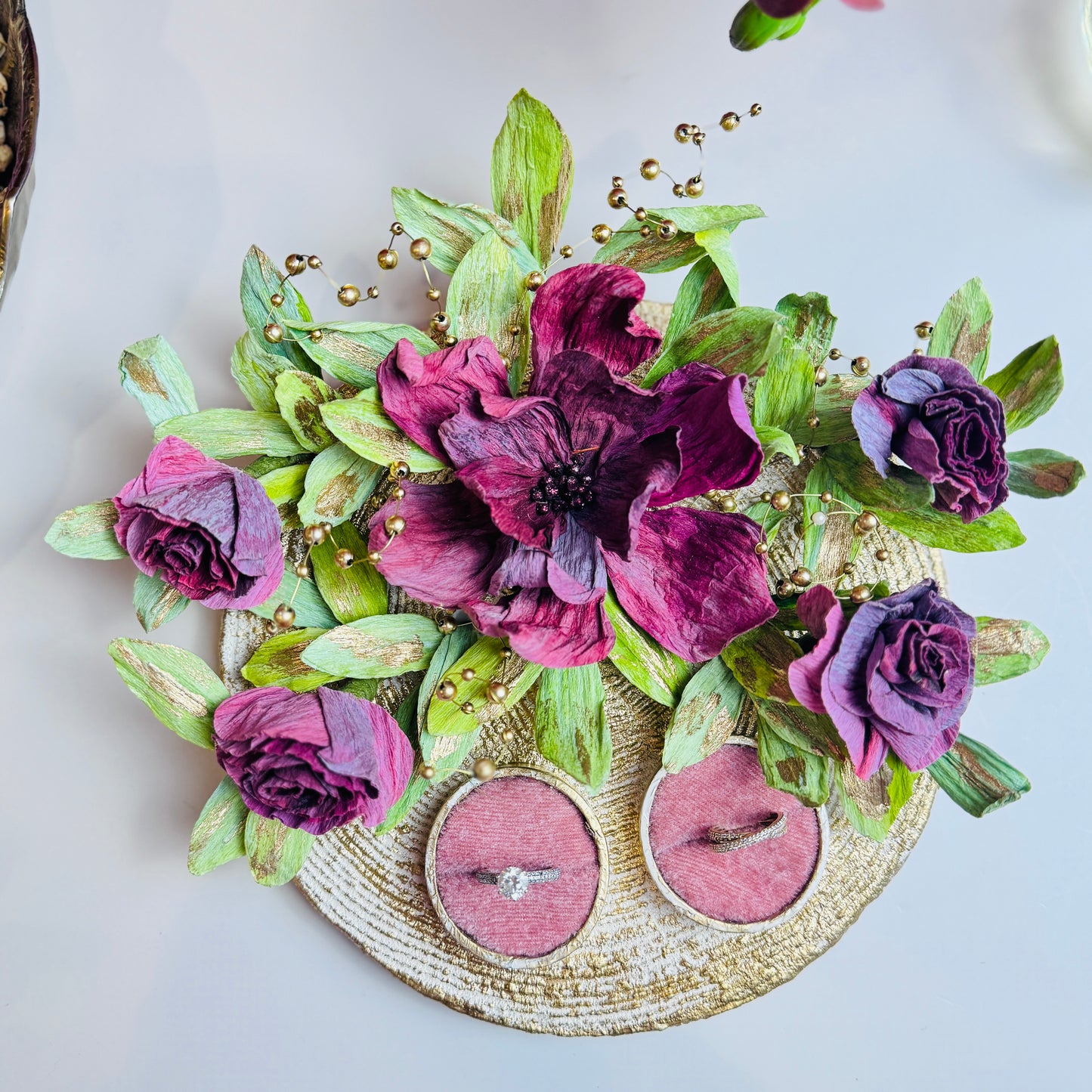 Couple Engagement Ring Platters