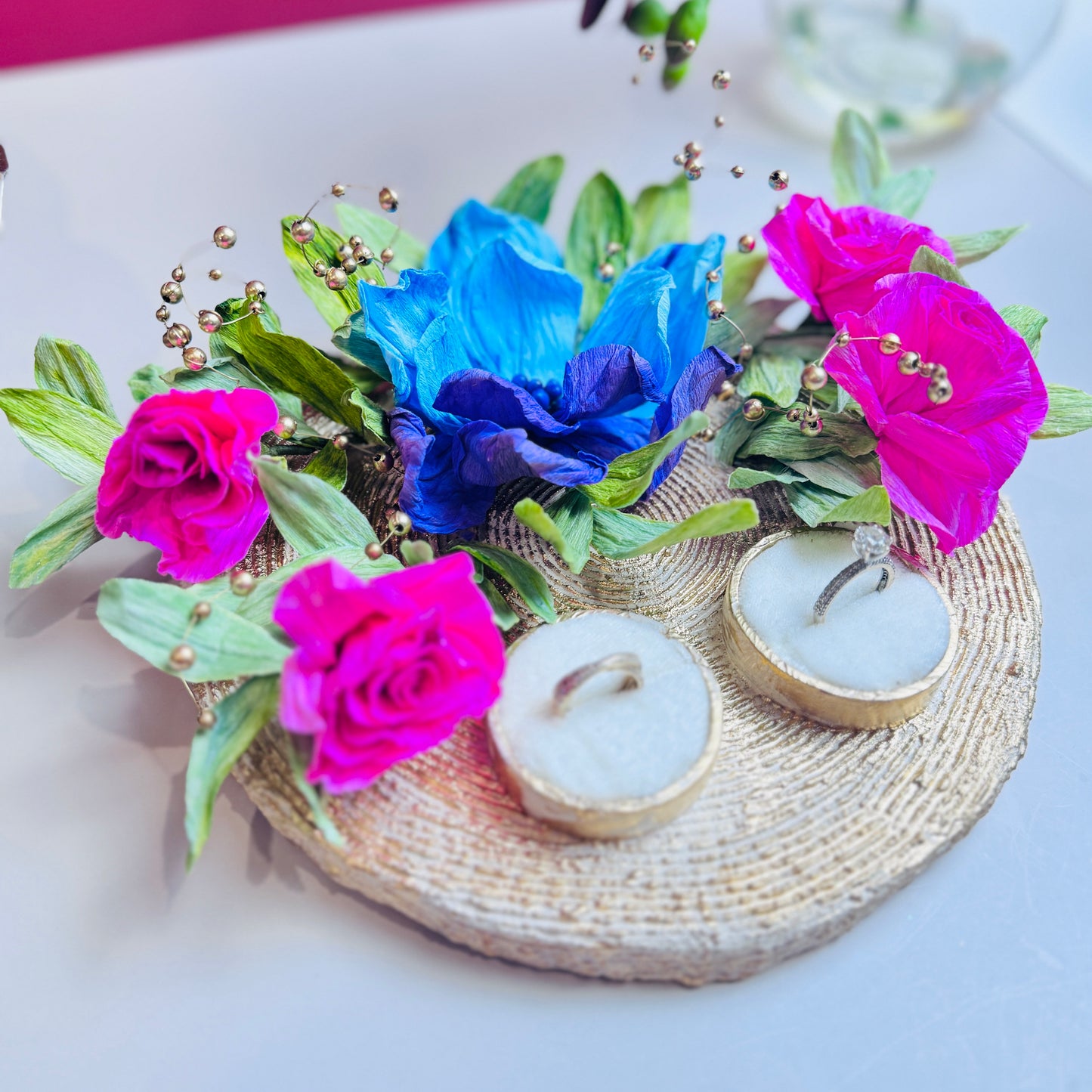 Couple Engagement Ring Platters