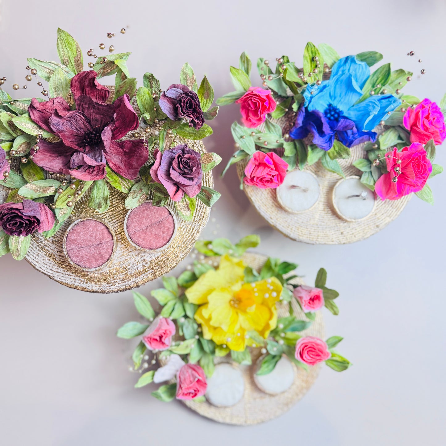Couple Engagement Ring Platters