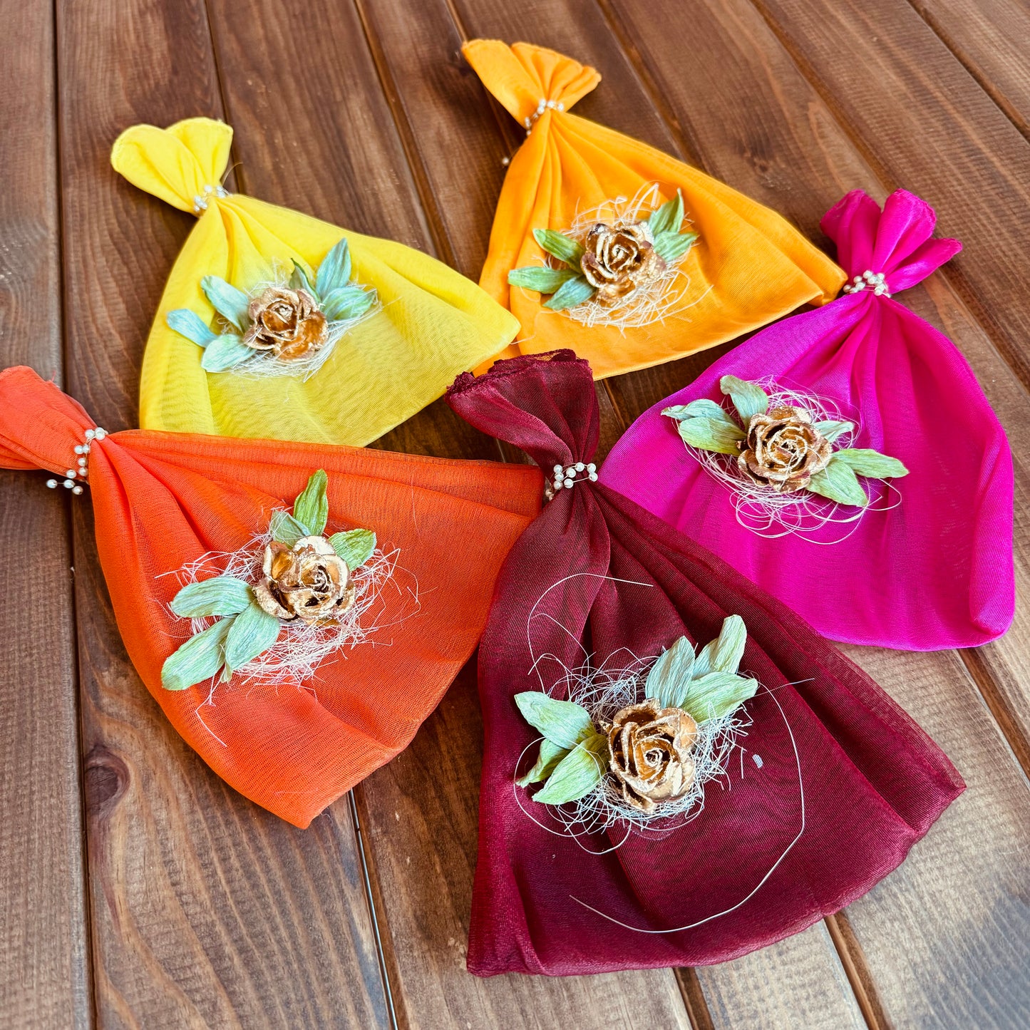 100g/500g Rang Barse Organza Potlis