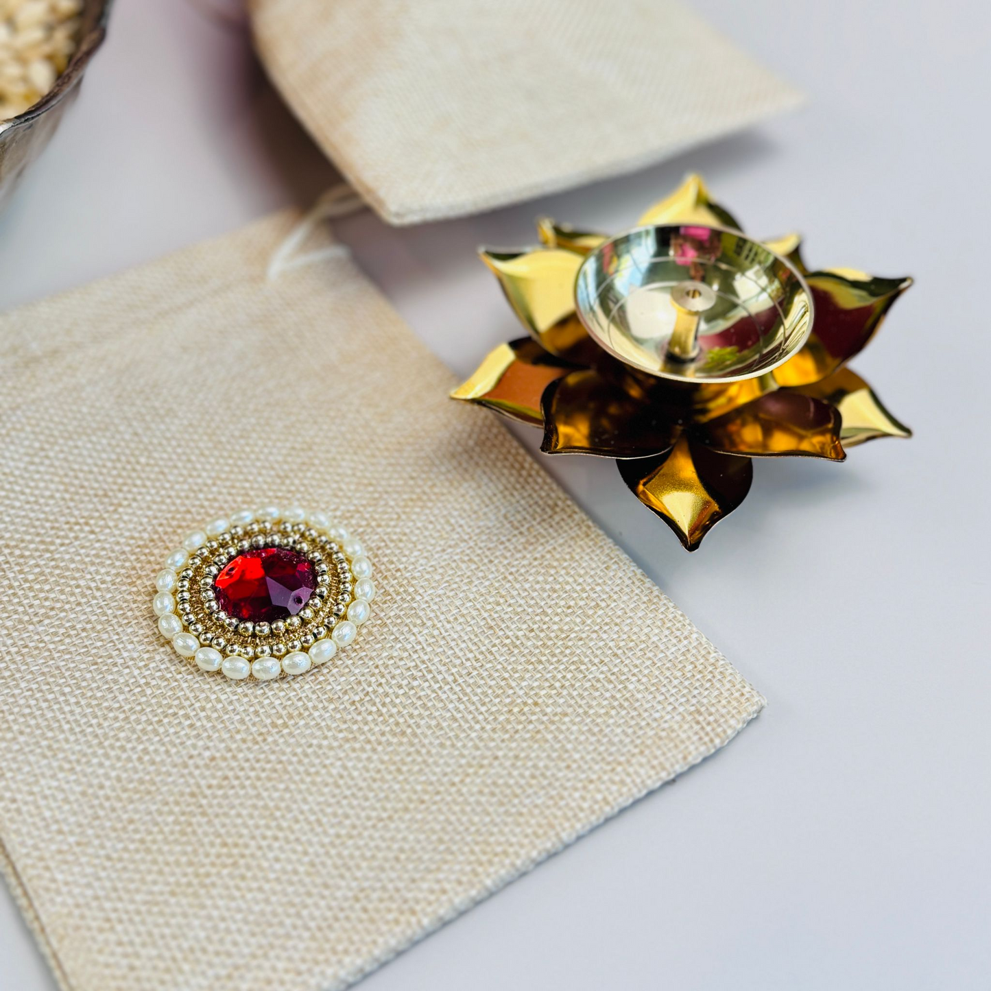 Brass Lotus Oil Deepam