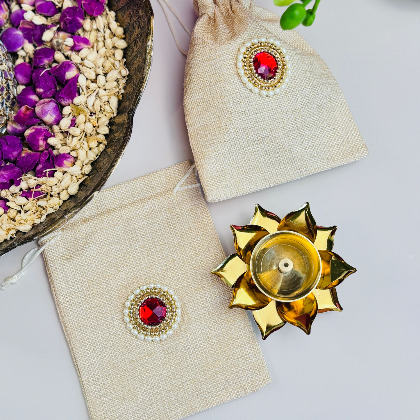 Brass Lotus Oil Deepam