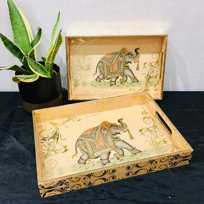 Rajasthani Elephant Trays