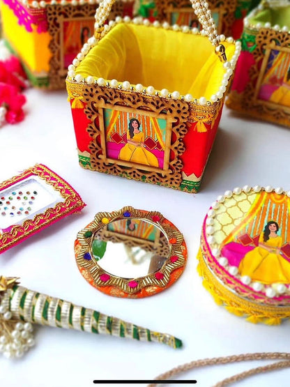 Haldi Themed Potli Boxes- Bulk