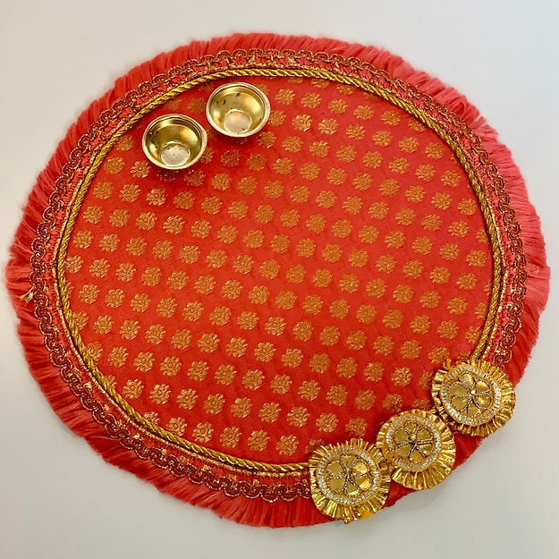 Brocade Puja Thali