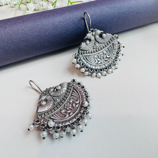 Chandrika Oxidized Earrings