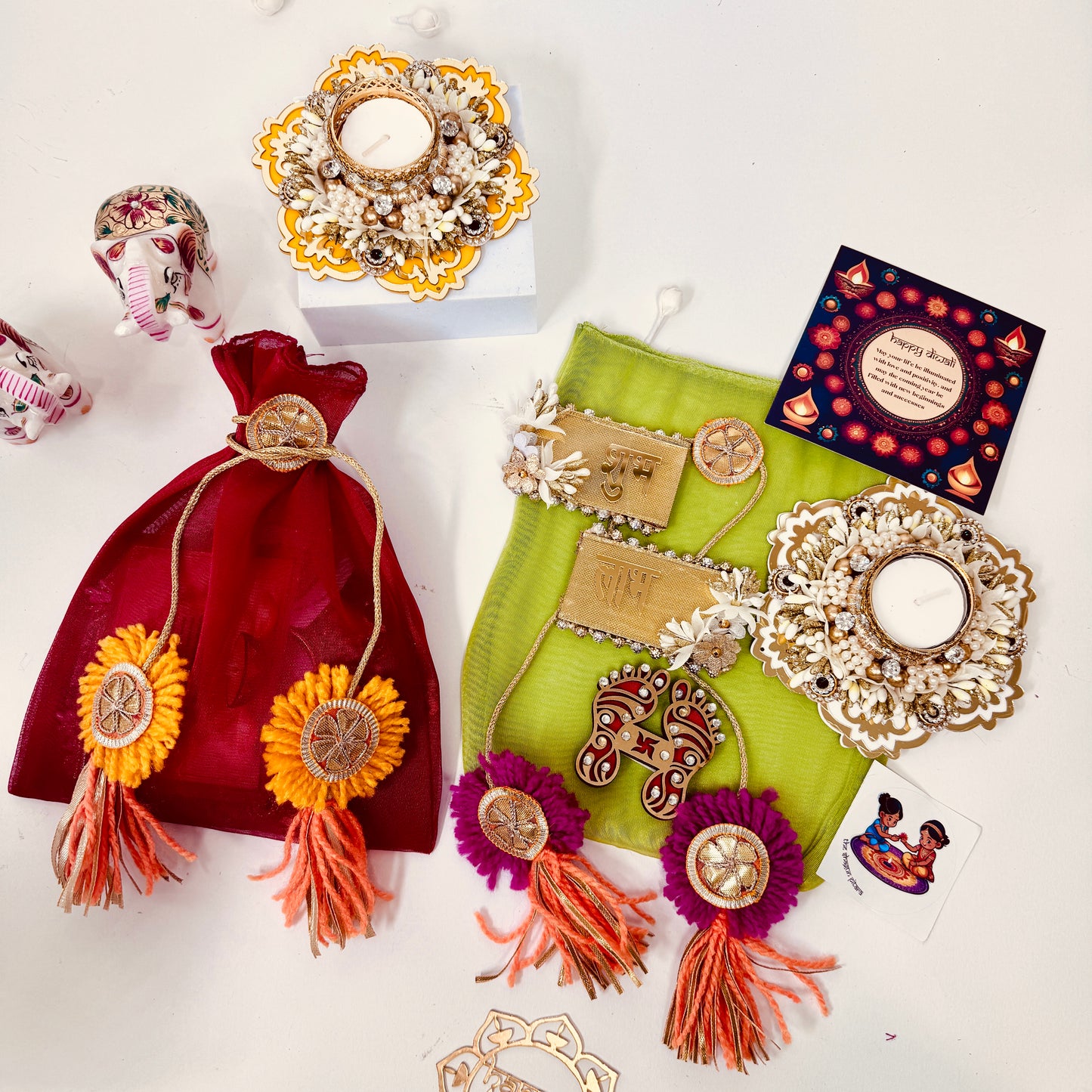 Floral Radiance Potli Set