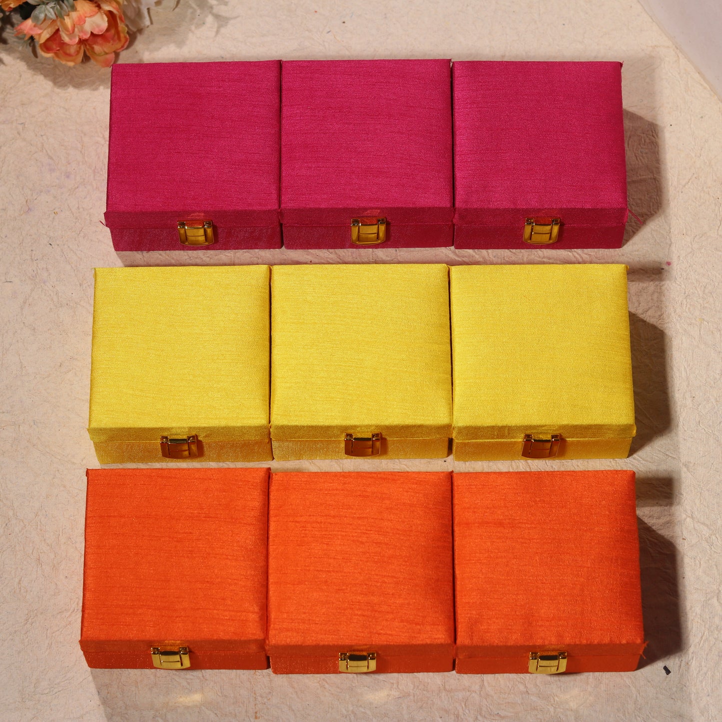 Luxe Silk Square Indian Gift Box