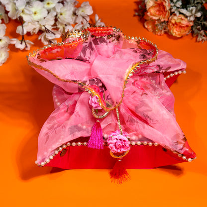 Dupion Silk Tissue Organza Potli Box