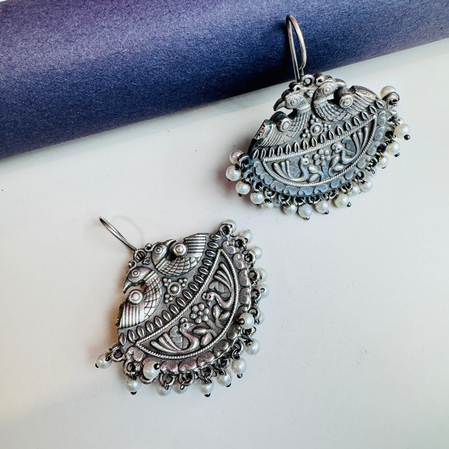 Chandrika Oxidized Earrings