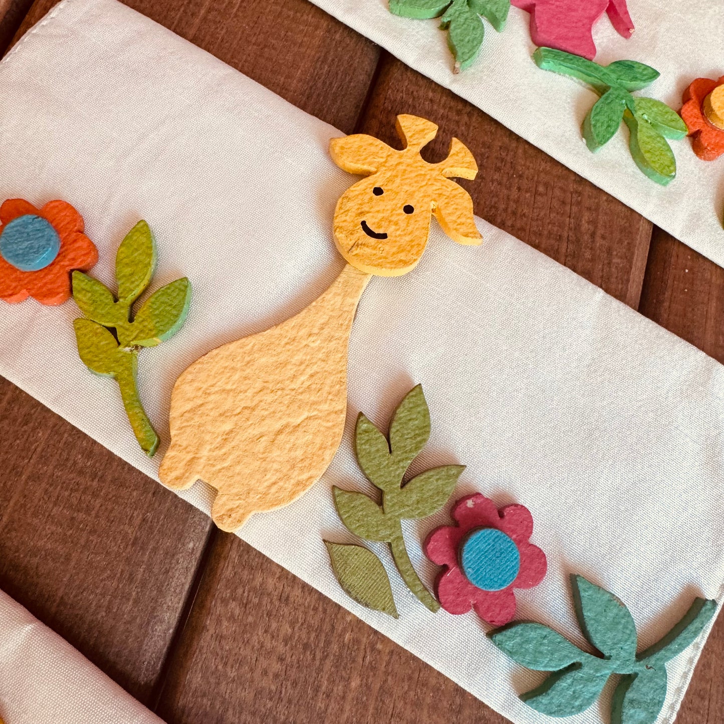 Wooden Animal Art Silk Envelopes