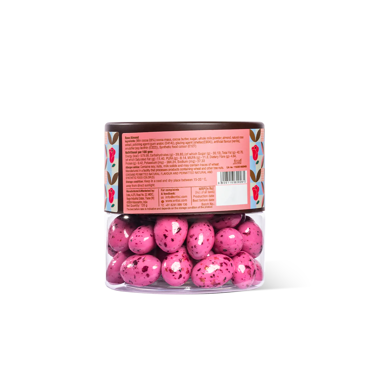 Chocolate Coated Rose Almonds Dragees - 20 Pack Bundle