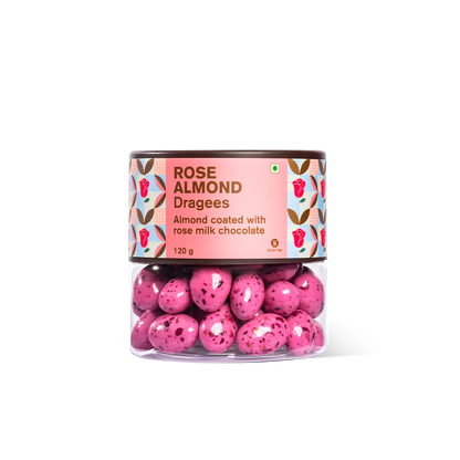 Chocolate Coated Rose Almonds Dragees - 20 Pack Bundle