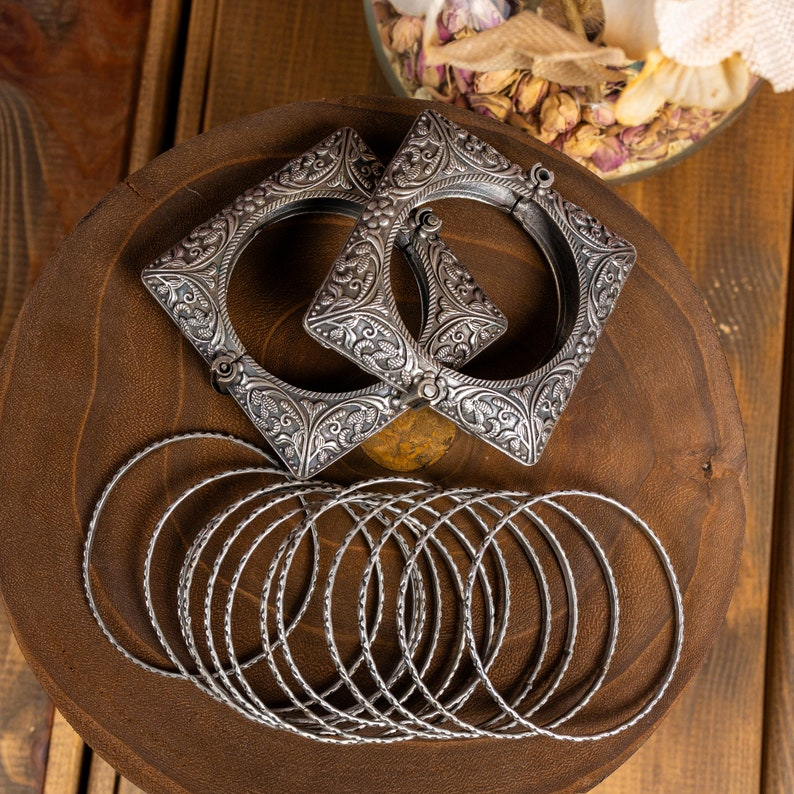 Square Antique Tribal Bangles