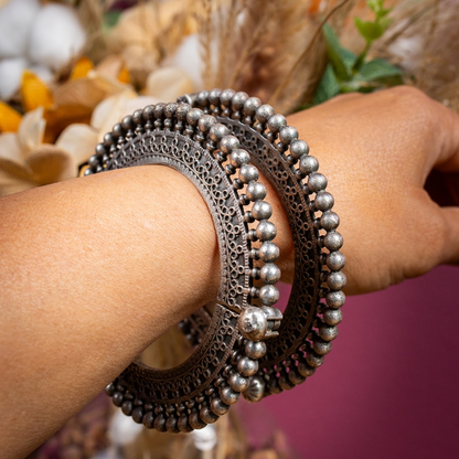 Oxidized Tribal Bangles