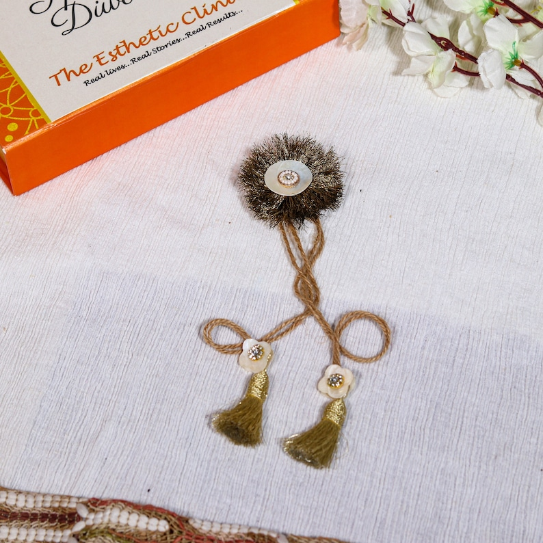 Feather Touch Boho Couple Rakhi